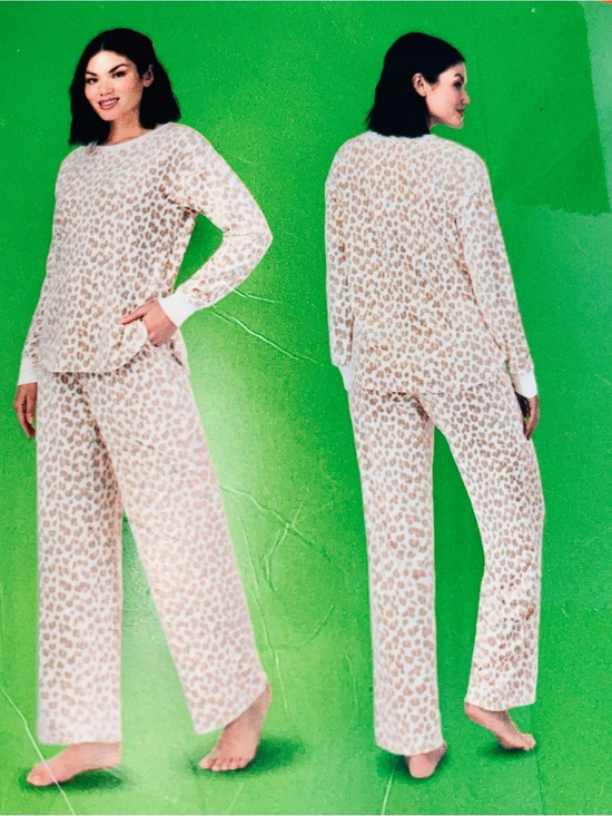 kate spade Other - kate spade Beige and Pink Leopard Print Pajama Set M